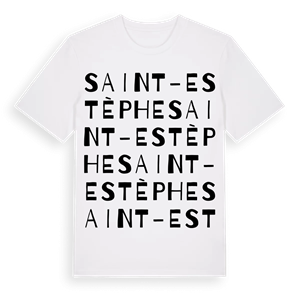 Saint-Estèphe ordlek t-shirt – ekologisk bomull t-shirt från Pinshirt