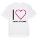 Jag älskar Saint-Etienne t-shirt stort tryck