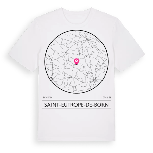 Saint-Eutrope-de-Born t-shirt – ekologisk bomull t-shirt från Pinshirt