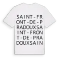 Saint-Front-de-Pradoux ordlek t-shirt