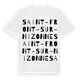 Saint-Front-sur-Nizonne ordlek t-shirt