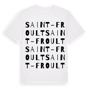 Saint-Froult ordlek t-shirt – ekologisk bomull t-shirt från Pinshirt