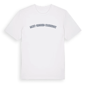 Saint-Georges-Nigremont college t-shirt – ekologisk bomull t-shirt från Pinshirt