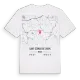 Saint-Géraud-de-Corps karta t-shirt