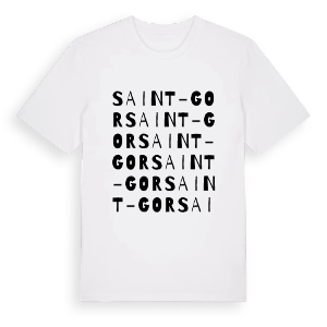 Saint-Gor ordlek t-shirt – ekologisk bomull t-shirt från Pinshirt