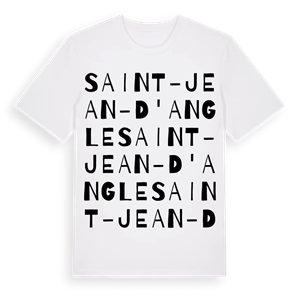 Saint-Jean-d'Angle ordlek t-shirt – ekologisk bomull t-shirt från Pinshirt