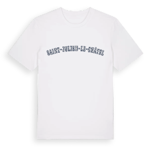 Saint-Julien-le-Châtel college t-shirt – ekologisk bomull t-shirt från Pinshirt