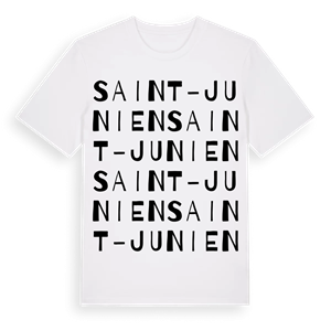 Saint-Junien ordlek t-shirt – ekologisk bomull t-shirt från Pinshirt