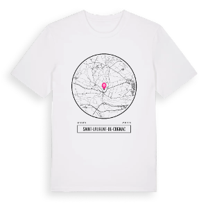 Saint-Laurent-de-Cognac t-shirt – ekologisk bomull t-shirt från Pinshirt
