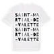 Saint-Martial-de-Valette ordlek t-shirt