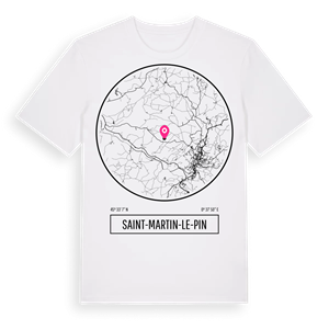 Saint-Martin-le-Pin t-shirt – ekologisk bomull t-shirt från Pinshirt