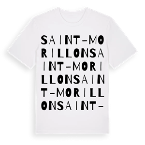 Saint-Morillon ordlek t-shirt – ekologisk bomull t-shirt från Pinshirt