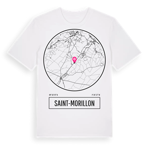 Saint-Morillon t-shirt – ekologisk bomull t-shirt från Pinshirt