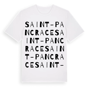 Saint-Pancrace ordlek t-shirt – ekologisk bomull t-shirt från Pinshirt