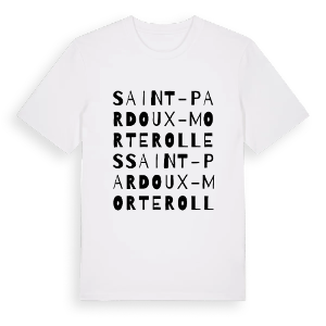 Saint-Pardoux-Morterolles ordlek t-shirt – ekologisk bomull t-shirt från Pinshirt