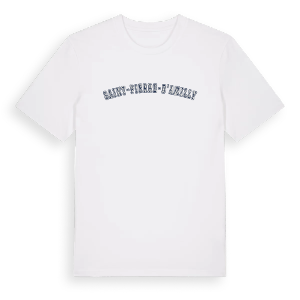 Saint-Pierre-d'Amilly college t-shirt – ekologisk bomull t-shirt från Pinshirt