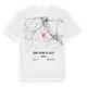 Saint-Pierre-de-Buzet karta t-shirt