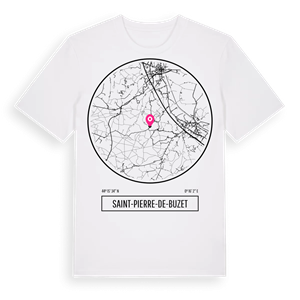 Saint-Pierre-de-Buzet t-shirt – ekologisk bomull t-shirt från Pinshirt