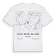 Saint-Pierre-de-Côle karta t-shirt