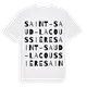 Saint-Saud-Lacoussière ordlek t-shirt