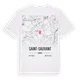Saint-Sauvant karta t-shirt