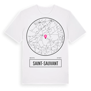 Saint-Sauvant t-shirt – ekologisk bomull t-shirt från Pinshirt