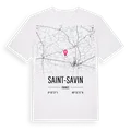 Saint-Savin karta t-shirt