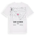 Saint-Secondin karta t-shirt