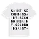 Saint-Secondin ordlek t-shirt