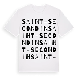 Saint-Secondin ordlek t-shirt – ekologisk bomull t-shirt från Pinshirt