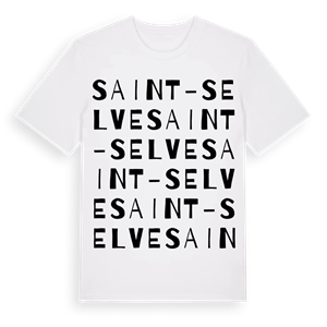 Saint-Selve ordlek t-shirt – ekologisk bomull t-shirt från Pinshirt