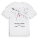 Saint-Sever-de-Saintonge karta t-shirt
