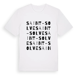 Saint-Solve ordlek t-shirt – ekologisk bomull t-shirt från Pinshirt