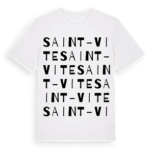 Saint-Vite ordlek t-shirt – ekologisk bomull t-shirt från Pinshirt