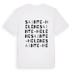 Sainte-Hélène ordlek t-shirt – ekologisk bomull t-shirt från Pinshirt