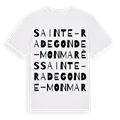 Sainte-Radegonde – Monmarès ordlek t-shirt