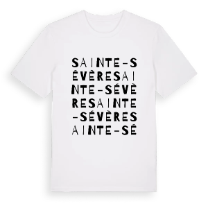 Sainte-Sévère ordlek t-shirt – ekologisk bomull t-shirt från Pinshirt