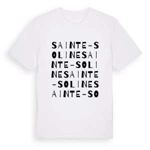 Sainte-Soline ordlek t-shirt – ekologisk bomull t-shirt från Pinshirt