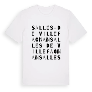 Salles-de-Villefagnan ordlek t-shirt – ekologisk bomull t-shirt från PinShirt