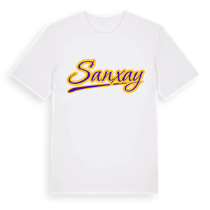 Sanxay baseball t-shirt – ekologisk bomull t-shirt från Pinshirt