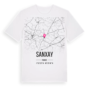 Sanxay karta t-shirt – ekologisk bomull t-shirt från Pinshirt