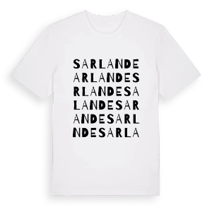 Sarlande ordlek t-shirt – ekologisk bomull t-shirt från Pinshirt