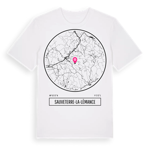 Sauveterre-la-Lémance t-shirt – ekologisk bomull t-shirt från Pinshirt