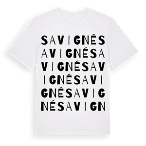 Savigné ordlek t-shirt – ekologisk bomull t-shirt från Pinshirt