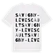 Savigny-Lévescault ordlek t-shirt