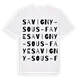 Savigny-sous-Faye ordlek t-shirt
