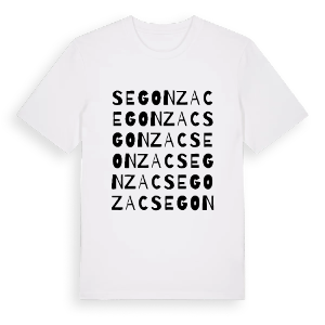 Segonzac ordlek t-shirt – ekologisk bomull t-shirt från Pinshirt