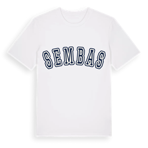 Sembas college t-shirt – ekologisk bomull t-shirt från Pinshirt