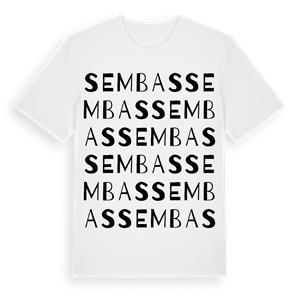 Sembas ordlek t-shirt – ekologisk bomull t-shirt från Pinshirt