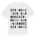 Sérignac-sur-Garonne ordlek t-shirt